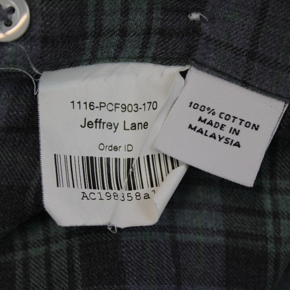 Proper Cloth Blue Tartan Plaid Button Down Dress Shirt Mens 17 - Picture 3 of 7